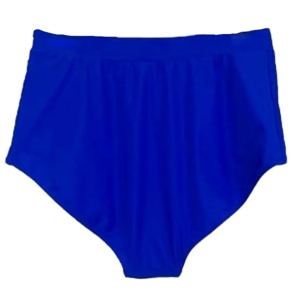 Torrid Blue Ultra High-Rise Active Swim Bottom with Pockets NWT 3 3XL